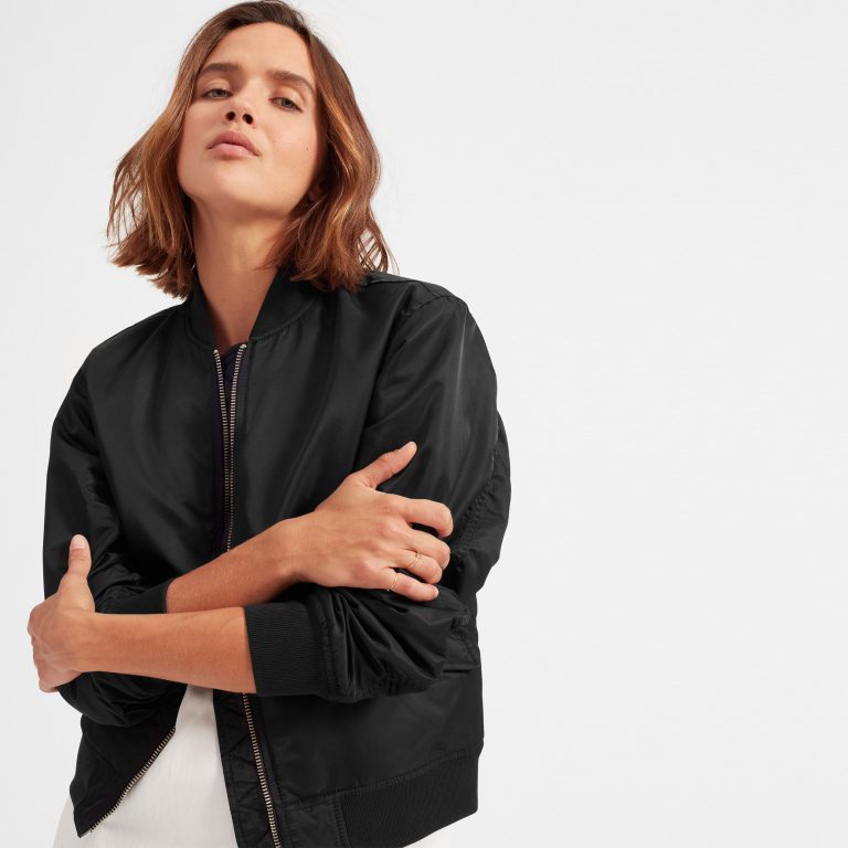 The Outfits Ideas Will Convince You to Give the Bomber Jacket a Try